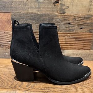 Suede Black Ankle Boots